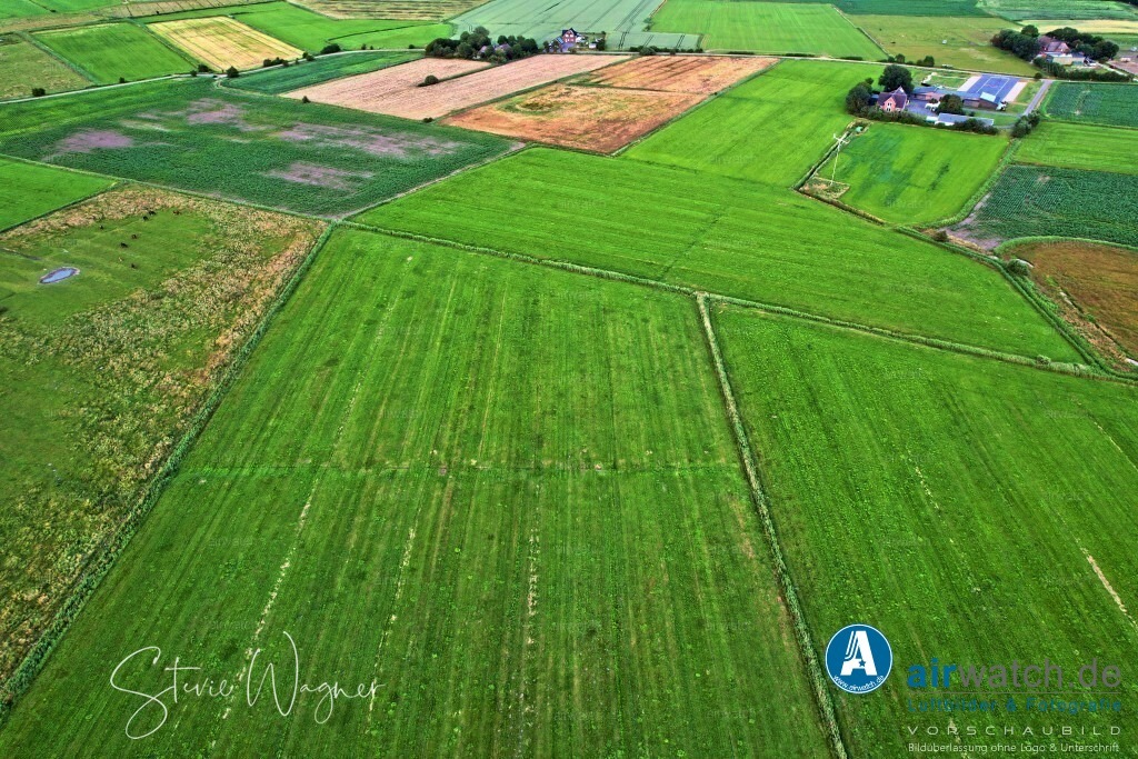 Luftbilder Hattstedtermarsch | Luftbilder, Nordsee, Nordfriesland, Hattstedtermarsch, Herrweg