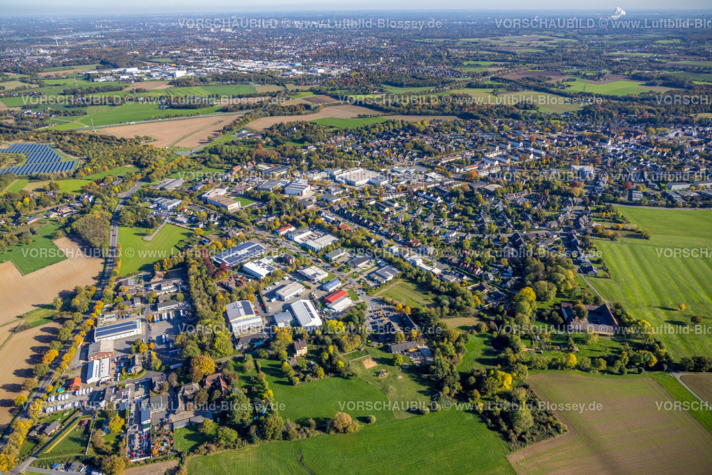 Neukirchen-Vluyn221004738 | Luftbild, Ortsansicht und Gewerbegebiet, Neukirchen, Neukirchen-Vluyn, Ruhrgebiet, Niederrhein, Nordrhein-Westfalen, Deutschland