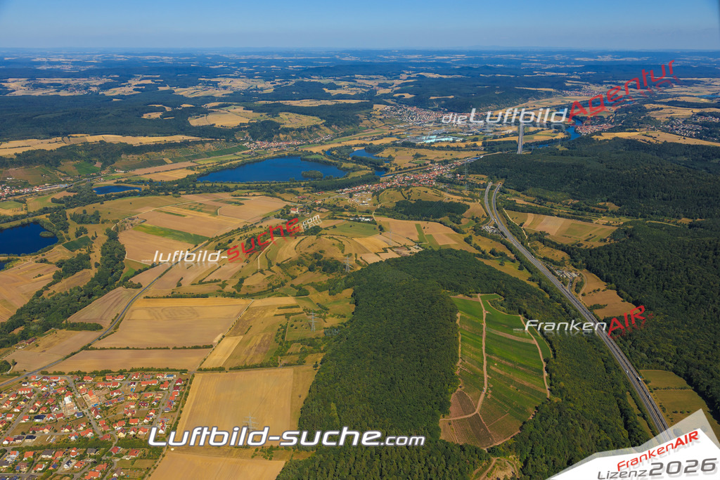 Luftbild von  Sand-am-main - Luftaufnahme wurde 2015 von https://frankenair.de mittels Flugzeug (keine Drohne) erstellt - die Geschenkidee