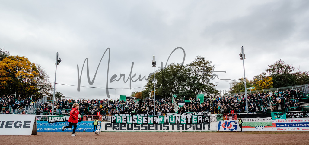 Regionalliga West, Saison 2022/2023, 13. Spieltag: SC Preußen Münster - 1. FC Düren | Regionalliga West, Saison 2022/2023, 13. Spieltag: SC Preußen Münster - 1. FC Düren am 22.10.2022 in Münster (Preußenstadion), Deutschland, Foto: sportfotografie.ms | Markus Paletta - Realisiert mit Pictrs.com