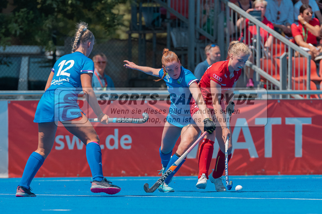 HK_20230708_109851 | Euro Hockey WU18 Belgium - Scotland Championship Girls &amp; Boys am 8.7.2023 CHTC , Krefeld ,
