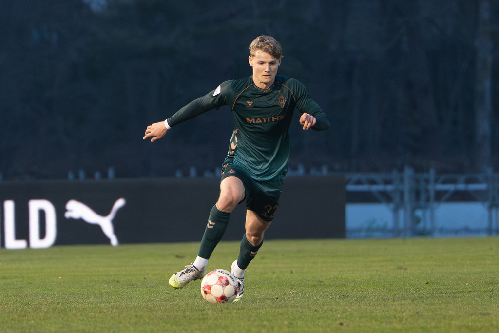 Fußball I Herren I Saison 2025-2026 I Regionalliga Nord I 25. Spieltag I TuS Blau-Weiß Lohne - Werder Bremen II I 6012 | jns.sportfotos - Realisiert mit Pictrs.com
