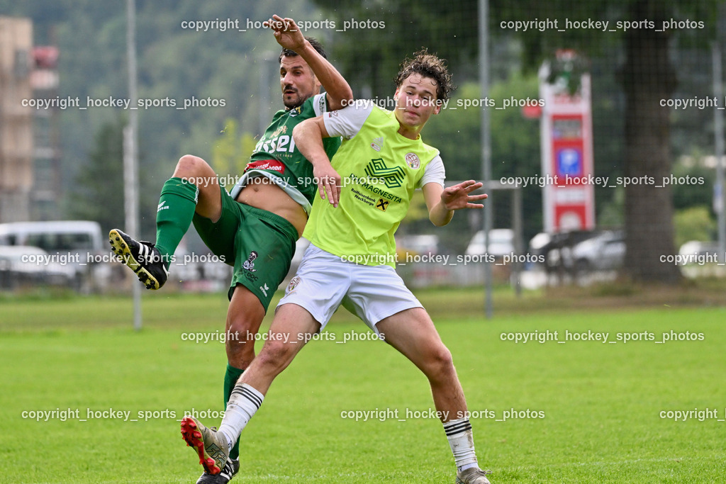 WSG Radenthein vs. SV Rapid Lienz | #2 Alexander Rauter WSG Radenthein, #10 Markus Steinwender WSG Radenthein, WSG Radenthein vs. SV Rapid Lienz, WSG Radenthein vs. SV Rapid Lienz am 30.08.2025 in Radenthein (Sportplatz Radenthein), Austria, (Photo by Bernd Stefan)