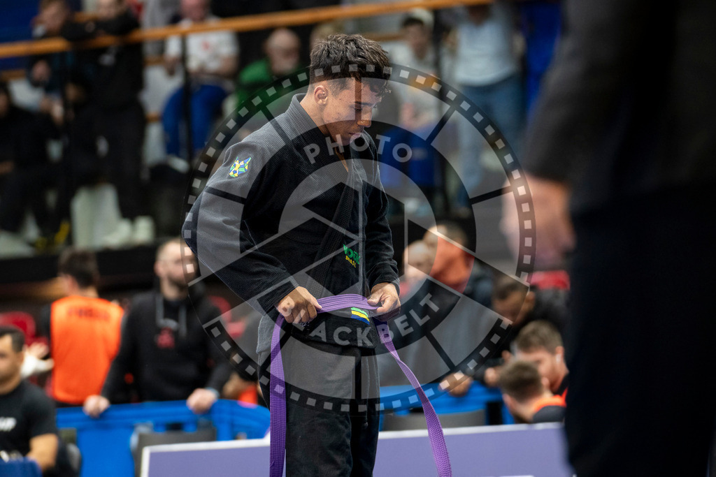 20240123PBB00202 | Fighters compete during the second day of the IBJJF European Championship in Paris, France, on January 23, 2024.