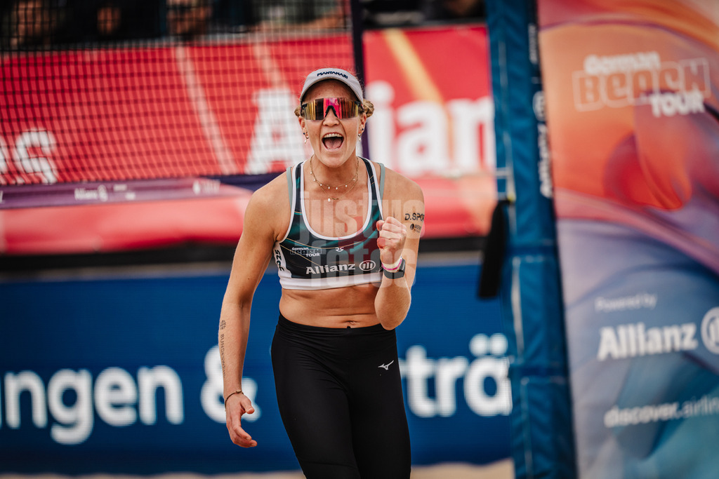 Beachvolleyball | Frauen | Allianz German Beach Tour 2025 | Tourstop Berlin | 23.08.2025 | Melanie Paul jubelt