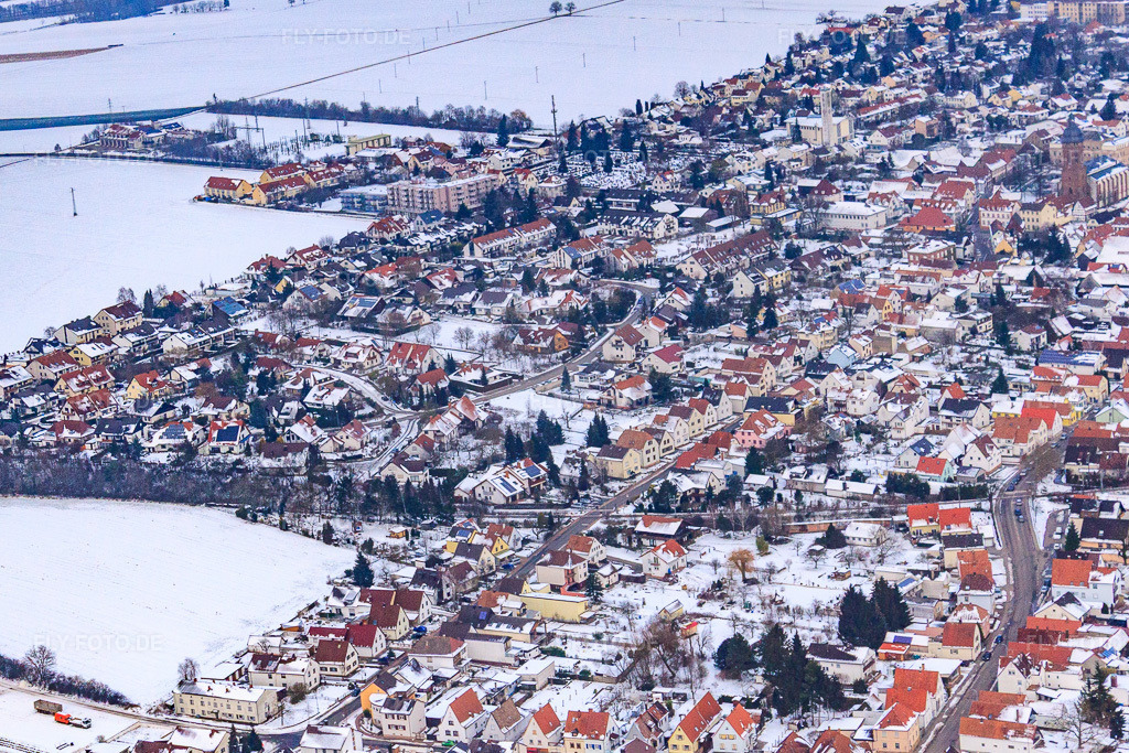 Luftbild: Kandel von Südwesten in Kandel im Bundesland Rheinland-Pfalz in Deutschland. Foto: IMG_23496.jpg vom 16.01.2010 durch Werner Riehm/FLY-FOTO.de
