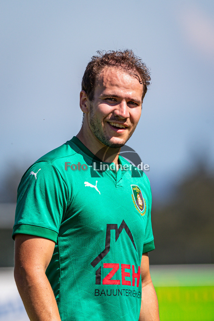 SV Wessobrunn-Haid gegen FC Wildsteig/Rottenbuch II | Fußball A-Klasse Gruppe B Herren, SV Wessobrunn-Haid gegen FC Wildsteig/Rottenbuch II, 20240811,Benedikt LANG (Wessobrunn-Haid 3) Portrait,2024-08-11 in Wessobrunn (Sportpark Wessobrunn), Benedikt LANG (Wessobrunn-Haid 3)Copyright: WolfgangxLindner www.foto-lindner.de
