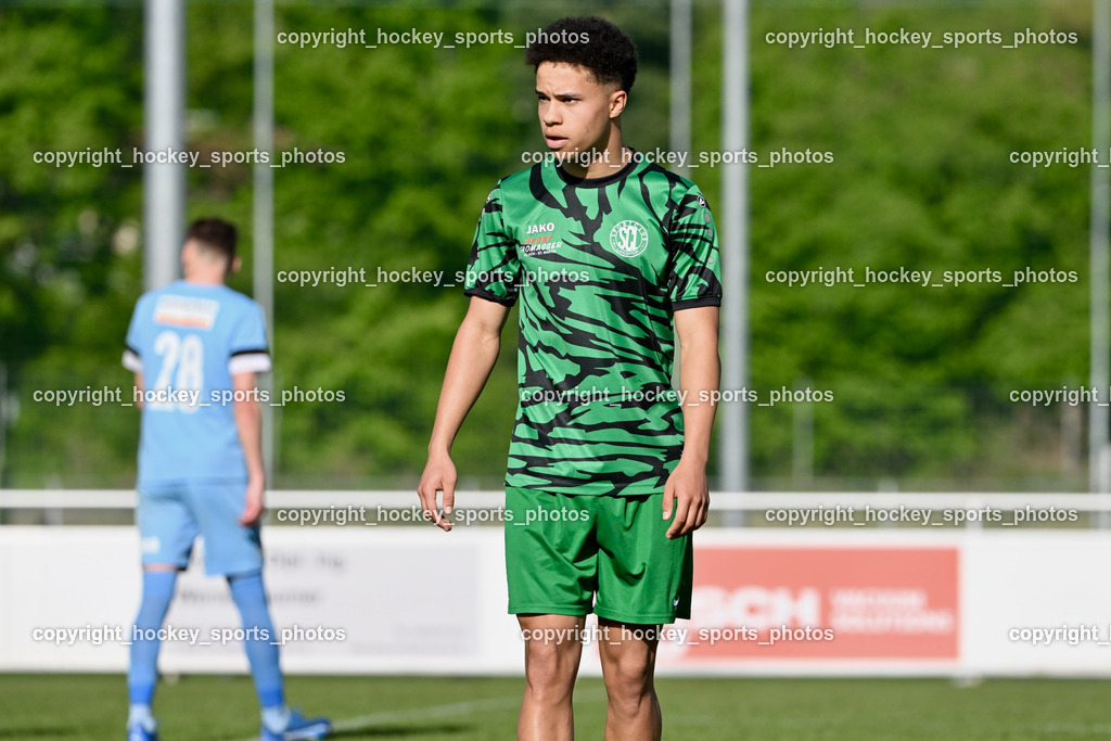SC Landskron vs. SVG Bleiburg | #16 Nico Armin El Hasnaoui SC Landskron, SC Landskron vs. SVG Bleiburg, SC Landskron vs. SVG Bleiburg am 28.04.2024 in Villach (Sportzentrum Landskron), Austria, (Photo by Bernd Stefan)