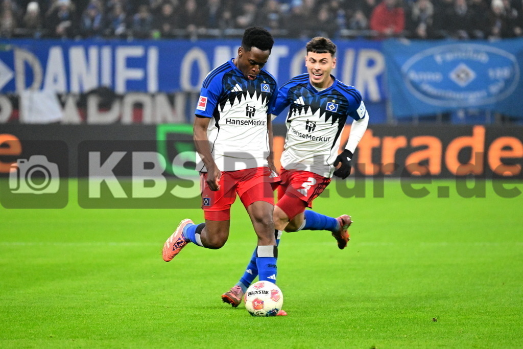 KBS Picture_HSV-Frankfurt_028 | v.v. Sambi Lokonga Albert Sambi (HSV) , Mikelbrencis William (HSV) ,Sportplatz :  Volksparkstadion, - Realisiert mit Pictrs.com