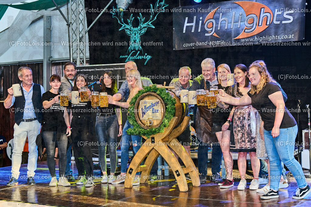 ALP5145_VOLKSFEST_Bieranstich | (C)FotoLois.com, Alois Spandl, BIERANSTICH im Festzelt beim WIESELBURGER VOLKSFEST mit den TSCHECHEN als Vorband und dem Auftritt von Die HIGHLIGHTS, Mi 28. Juni 2023.