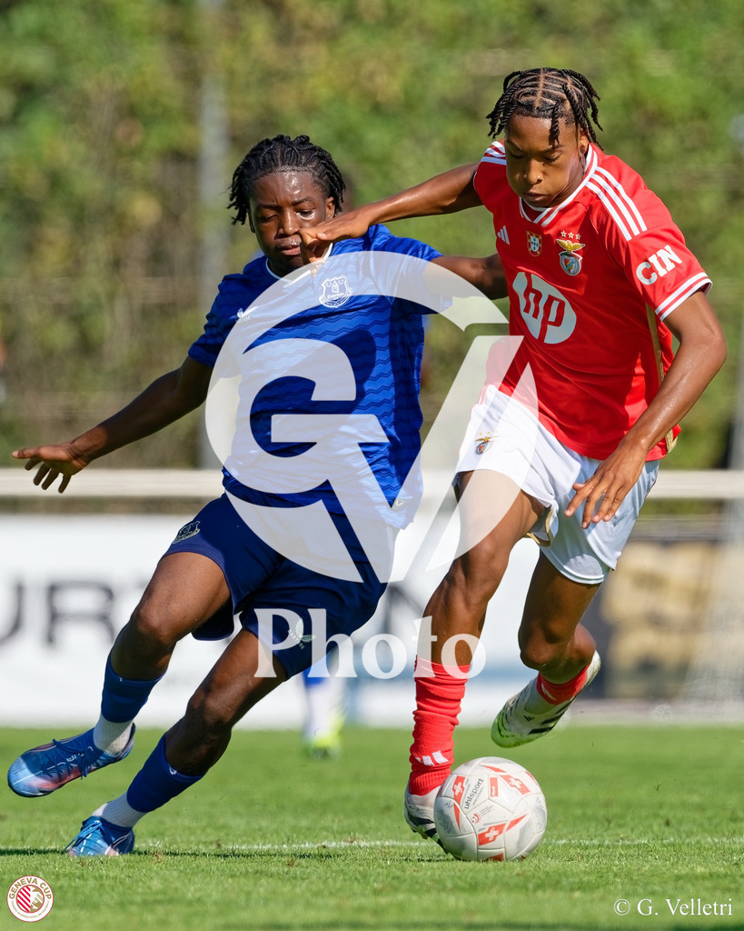 GenevaCup Group Phase - SL Benfica v Everton FC | during the GenevaCup Group Phase match between SL Benfica and Everton FC at Stade des Arberes in Meyrin, Switzerland