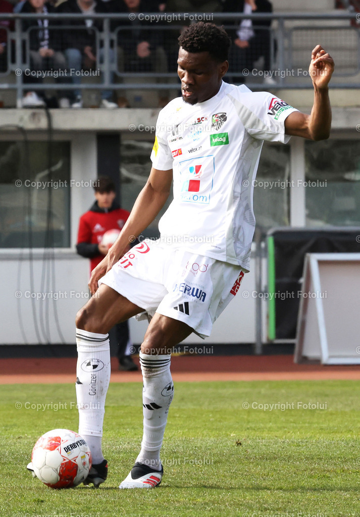 A_LUI_300325-03 | SPORT FUSSBALL ADMIRAL BUNDESLIAG RZ PELLETS WAC-SK STURM GRAZ  30.03.2025 IM BILD : CHIBUIKE NWAIWU (WAC) (FOTO:FOTOLUI/MW
