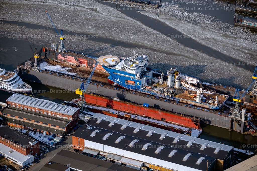 4044673 | Schiffe in den Trockendocks von Blohm und Voss, Hafen, Freie und Hansestadt Hamburg