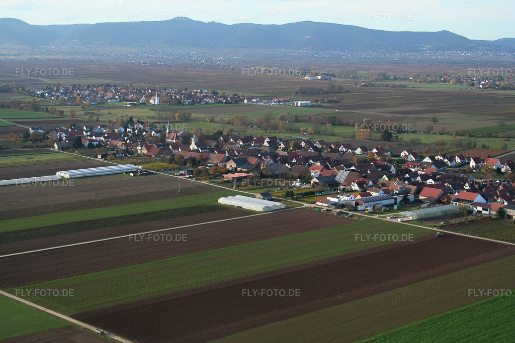 Luftbild: Dorfansicht in Böbingen im Bundesland Rheinland-Pfalz in Deutschland. Foto: IMG_14564.jpg vom 08.11.2008 durch Werner Riehm/FLY-FOTO.de