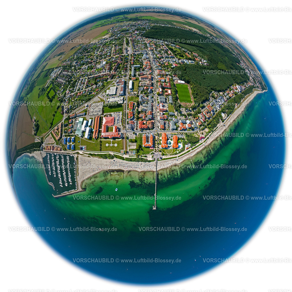 Kuehlungsborn12084466d | Meer, Strand, Strandkörbe, Bootshafen, Segelbootshafen, Mole, Ostseebad, Kurort,  Kühlungsborn, Ostsee, Mecklenburg-Vorpommern, Deutschland, Europa