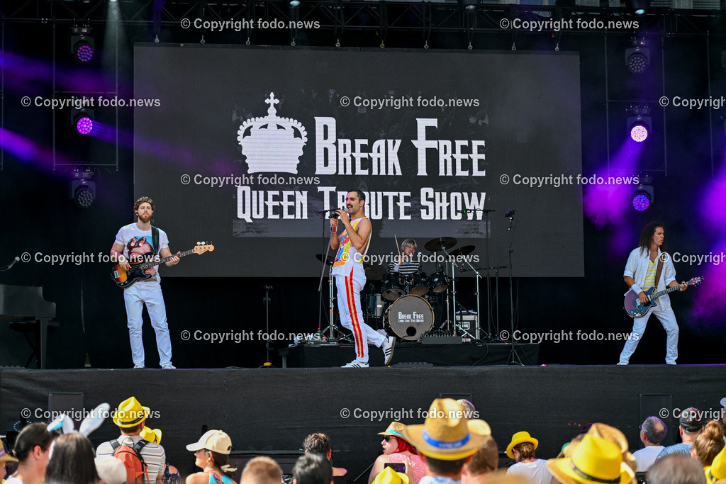 Linzer Kronefest 2023_ 19.08.2023-37 | 19.08.2023, Linzer Kronefest 2023, AUT, im Bild Linzer Kronefest 2023, Hauptbuehne

Break Free - A Tribute to Queen