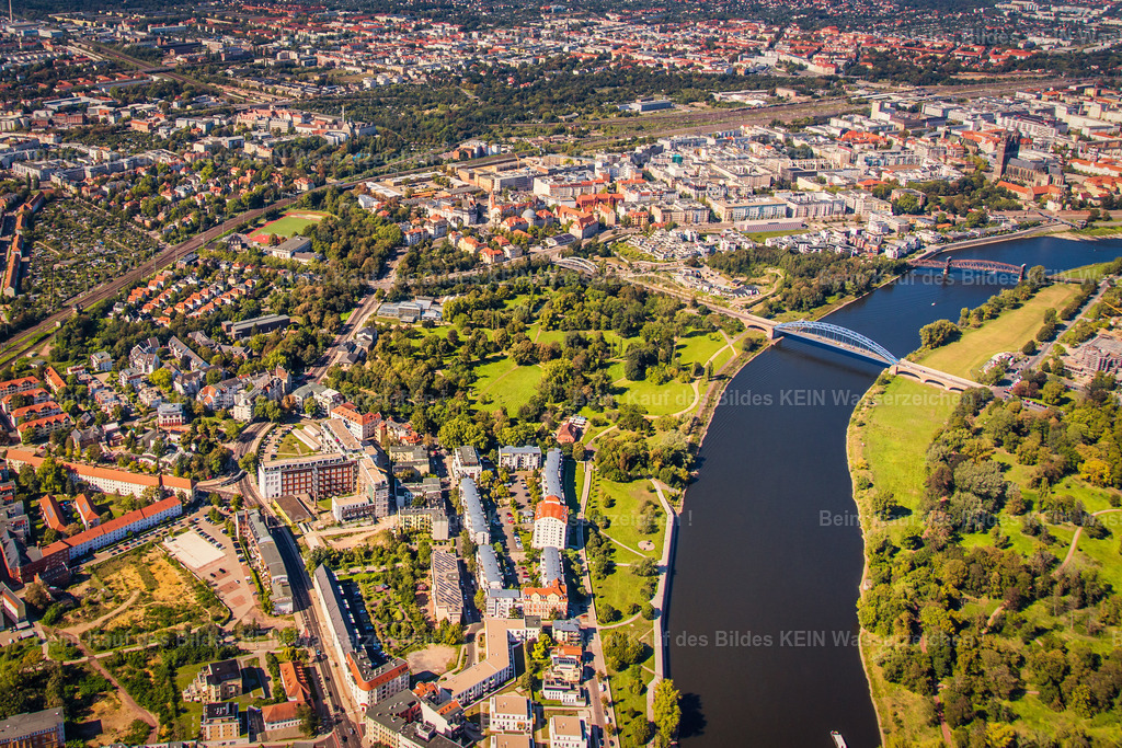 Luftbild Buckau Loft Speicher Elbe Sternbrücke von oben-6860 | Buckauer Loft in der Schönebecker Straße mit Elbverlauf und sternbrücke - Realisiert mit Pictrs.com