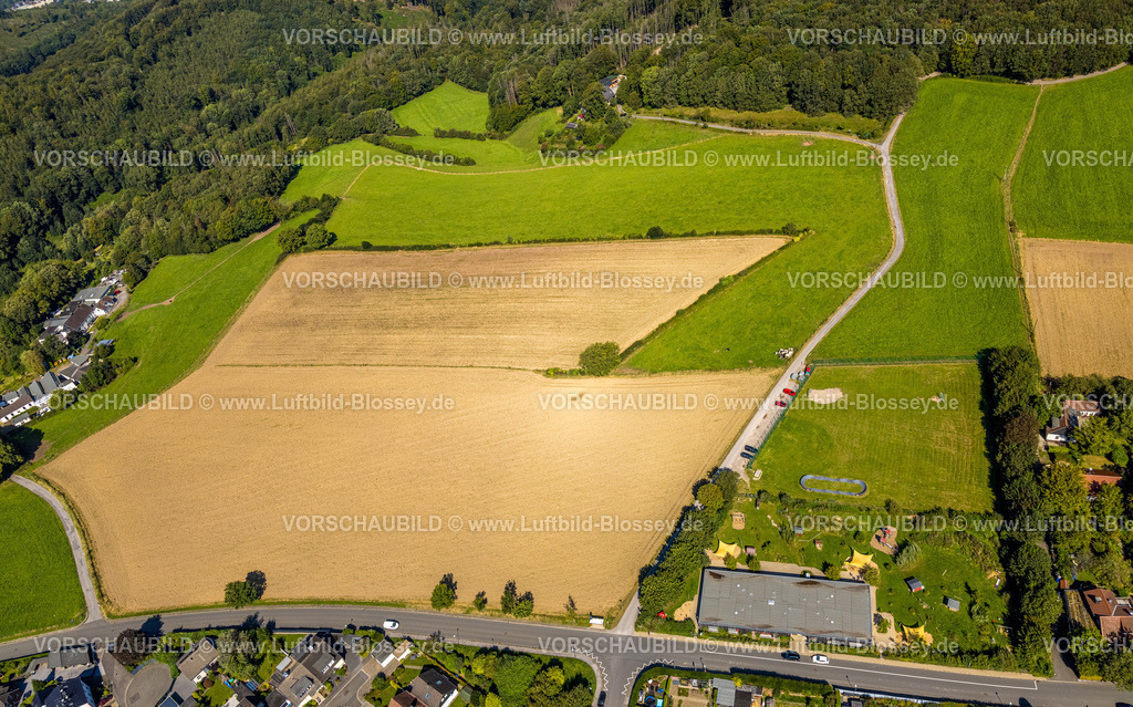 Ennepetal240814978 | Luftbild, Waldorf Kindergarten Vilvoorder Straße, Pumptrack Ennepetal, Wiesen und Felder, Voerde, Ennepetal, Ruhrgebiet, Nordrhein-Westfalen, Deutschland