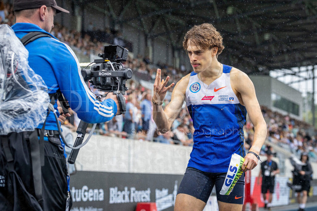 Deutsche Leichtathletik-Meisterschaften; Bochum-Wattenscheid, 26.07.2026 | Deutscher Meister über 800m: Alexander Stepanov (VfL Sindelfingen); Deutsche Leichtathletik-Meisterschaften am 26.07.2026 im Lorheide-Stadion, Bochum-Wattenscheid (Nordrhein-Westfalen).