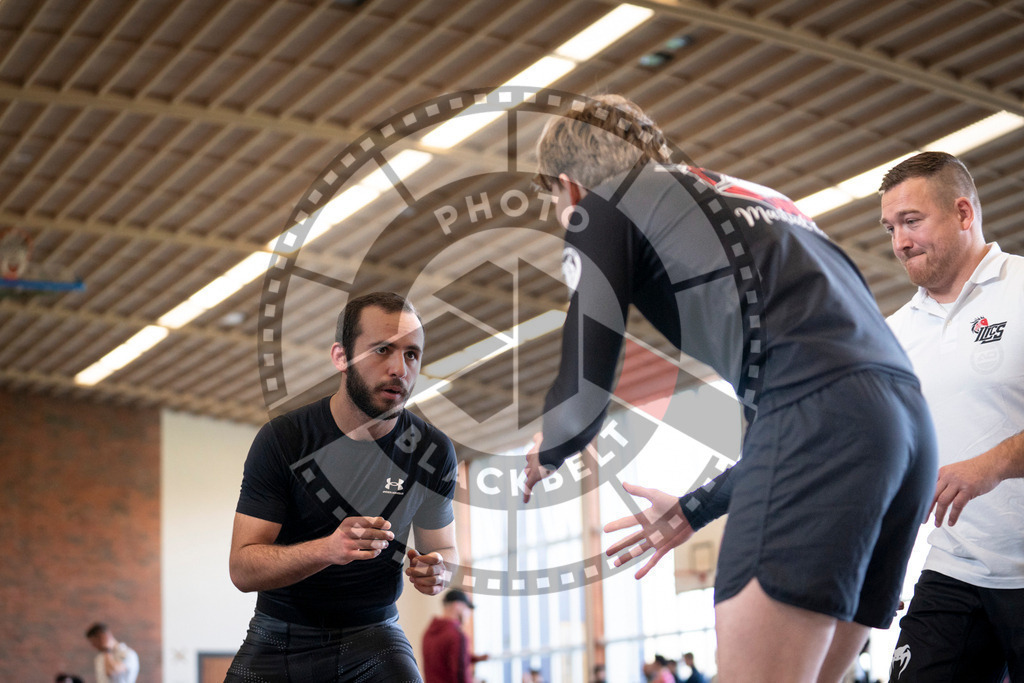 20240309PBB6431 | Fighters compete during the International Luta Livre (ILLCS) Spring Championship in Hannover, Germany, on March 9, 2024.