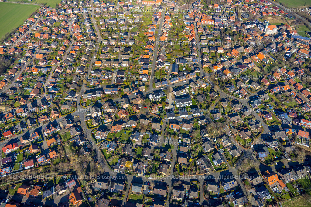 Nordkirchen230205832Suedkirchen | Luftbild, Ortsansicht mit Zentrum Südkirchen, Nordkirchen, Münsterland, Nordrhein-Westfalen, Deutschland
