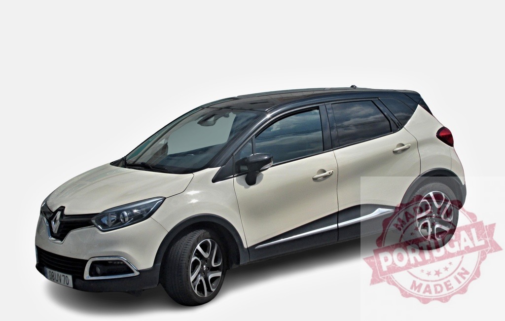 Renault Captur posing in studio with white background | Modern compact SUV Renault Captur posing in a studio with white background - Realized with Pictrs.com