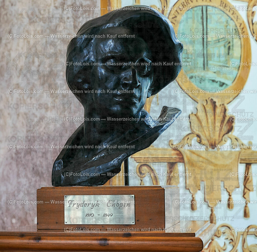 ALS1395_XXXIX-Chopin-Festival_Chopin-Bueste | (C)FotoLois.com, Alois Spandl, XXXIX. internationales CHOPIN-Festival in der Kartause Gaming, AUSKLANG in der Barockbibliothek mit der Militärmusik Niederösterreich unter der Leitung von Militärkapellmeister Oberst Adolf Obendrauf, So 6. August 2023.