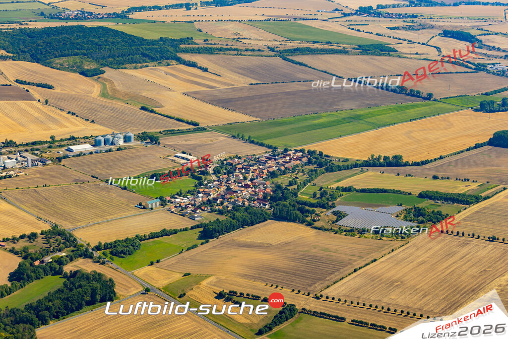 Die Luftaufnahme Reisdorf - Bad Sulza wurde 2022 vom Flugzeug aus (keine Drohne) erstellt. Hohe Auflösung -für große Poster und Wandbilder geeignet - Garantiert!