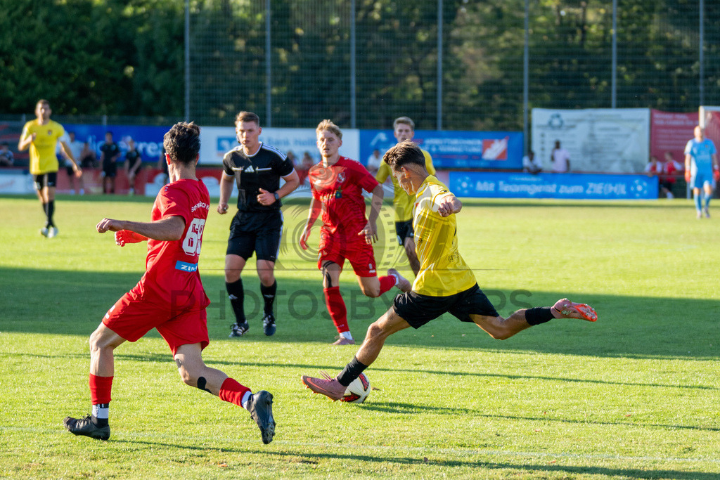SSV Schwäbisch Hall vs. SG Sonnenhof Großaspach, Fussball, WFV-Pokal, 3. Runde, 11.08.2026 | Torchance durch Deli Hajdini (SG Sonnenhof Großaspach, #07),SSV Schwäbisch Hall vs. SG Sonnenhof Großaspach, Fussball, WFV-Pokal, 3. Runde, 11.08.2026