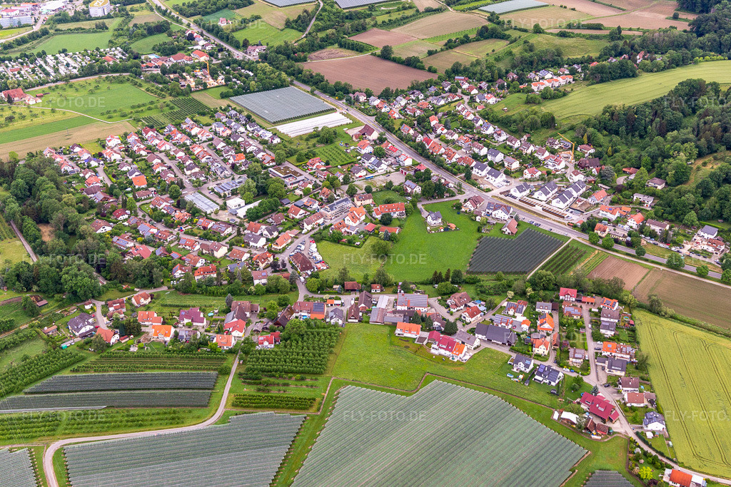 Luftbild: Leimbach im Ortsteil Leimbach in Markdorf im Bundesland Baden-Württemberg in Deutschland. – Foto: IMG_131988.jpg vom 26.05.2022 durch Werner Riehm/FLY-FOTO.de – Auflösung des Originals: 5284 x 3523 px – Stadt Markdorf