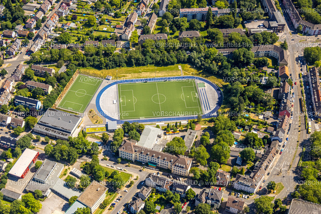 Essen230702691 | Luftbild, Sportanlage Prinzenpark des SV Essen Borbeck 1893/1909, Bergeborbeck, Essen, Ruhrgebiet, Nordrhein-Westfalen, Deutschland