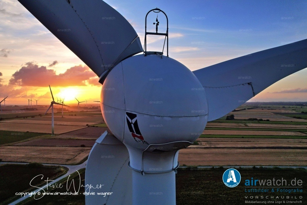 Windpark Breklumer-Koog | Luftbild, Windenergieanlagen, Enercon, Windpark Breklumer Koog