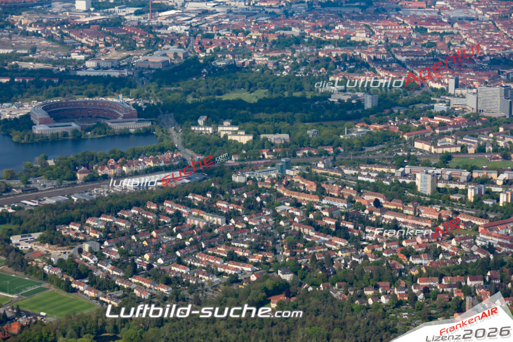 aktuelles Luftbild von Gleisshammer Nuernberg  - Luftaufnahme wurde 2019 von https://frankenair.de mittels Flugzeug (keine Drohne) erstellt.