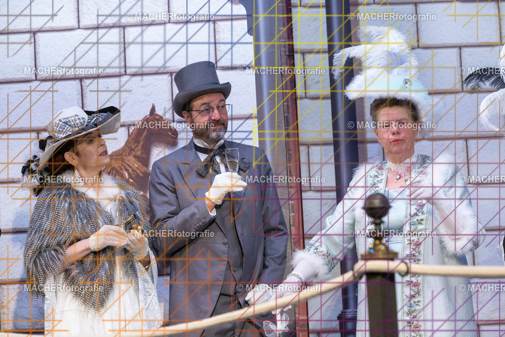 276_MFL-2025 | Portraitbilder von Regisseur; Darsteller; Techniker; Maske; Kostüme; Chor; Musiker; Bilderserie der Generalprobe und der Premierenvorstellung, Szenenbilder; Ausdrucksstudien; Bühnenüberblick; Bühnenkulissen; Pressefotos inkl. Redaktionsfoto Darstellergruppe.