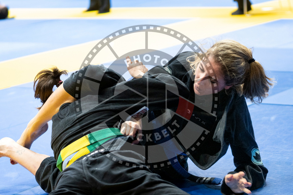20240121PBB5225 | Fighters compete during the second day of the IBJJF European Championship in Paris, France, on January 21, 2024.