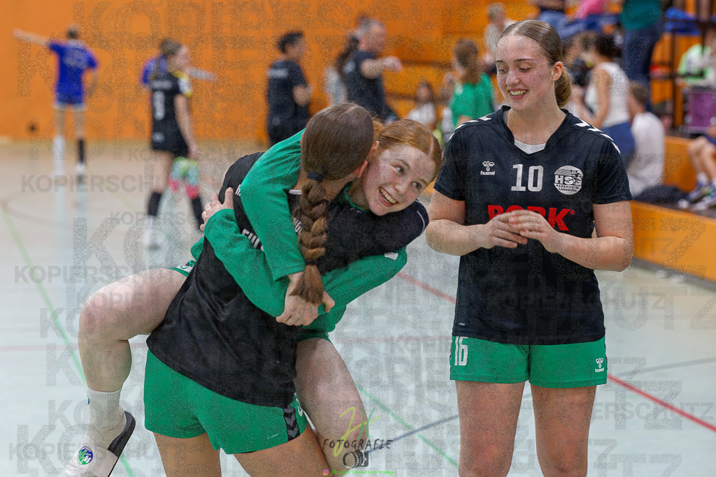 Quali-Turnier JBL wJA; Frisch Auf Göppingen - HC Rödertal | Quali-Turnier JBL wJA; Frisch Auf Göppingen - HC Rödertal am 31.05.2025 in Oberkleen (Weidig-Halle)Photo © 2025 - Jörg Heinrich - Realisiert mit Pictrs.com