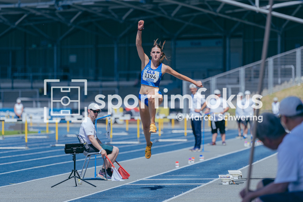 Deutsche Meisterschaften U20 / U16 2026 | Bentje Lukas, TSV St.Peter-Ording, 1194, Dreisprung, Deutsche Meisterschaften der U20 &amp; U16 2026, Lohrheidestadion Bochum-Wattenscheid, 11.07.2026. Foto: Marcel Schwering / sportimfokus - Realisiert mit Pictrs.com