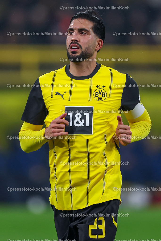 BVB15122402202 | 15.12.2024, Fußball, Borussia Dortmund - TSG 1899 Hoffenheim, 1. Fußball Bundesliga, 14. Spieltag, Signal Iduna Park, Saison 2024 2025: Emre Can (BVB #23)DFB regulations prohibit any use of photographs as image sequences and or quasi-video.