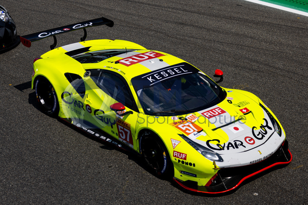 Trainproduction-20230708-0130 | MONZA,ITALY,08.Jul.23 - MOTORSPORTS - WEC, FIA World Endurance Championships, 6h of Monza, Autodromo Monza. Image shows Takeshi Kimura (JPN), Scott Huffaker (USA) and Kei Cozzolino (JPN/ Kessel Racing). Photo: Trainproduction / Matthias Trinkl