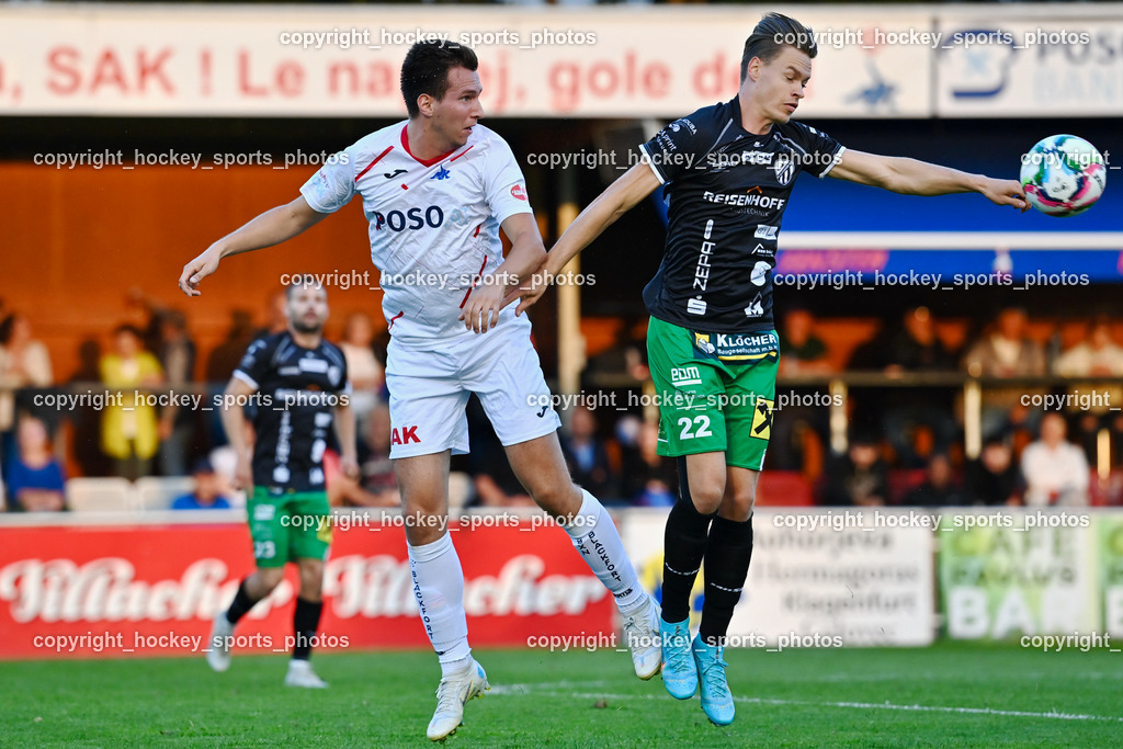 SAK Klagenfurt vs. FC Gleisdorf 09 2.9.2022 | #15 Roman Sadnek, #22 Patrick Schroll
