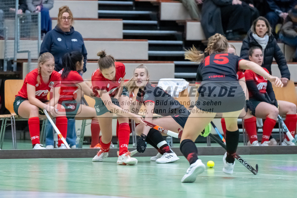 HK_20241214_100075 | 2. Bundesliga Halle Damen Crefelder HTC - DSD Düsseldorf am 14.12.2024 Halle Glockenpitz, Krefeld ,