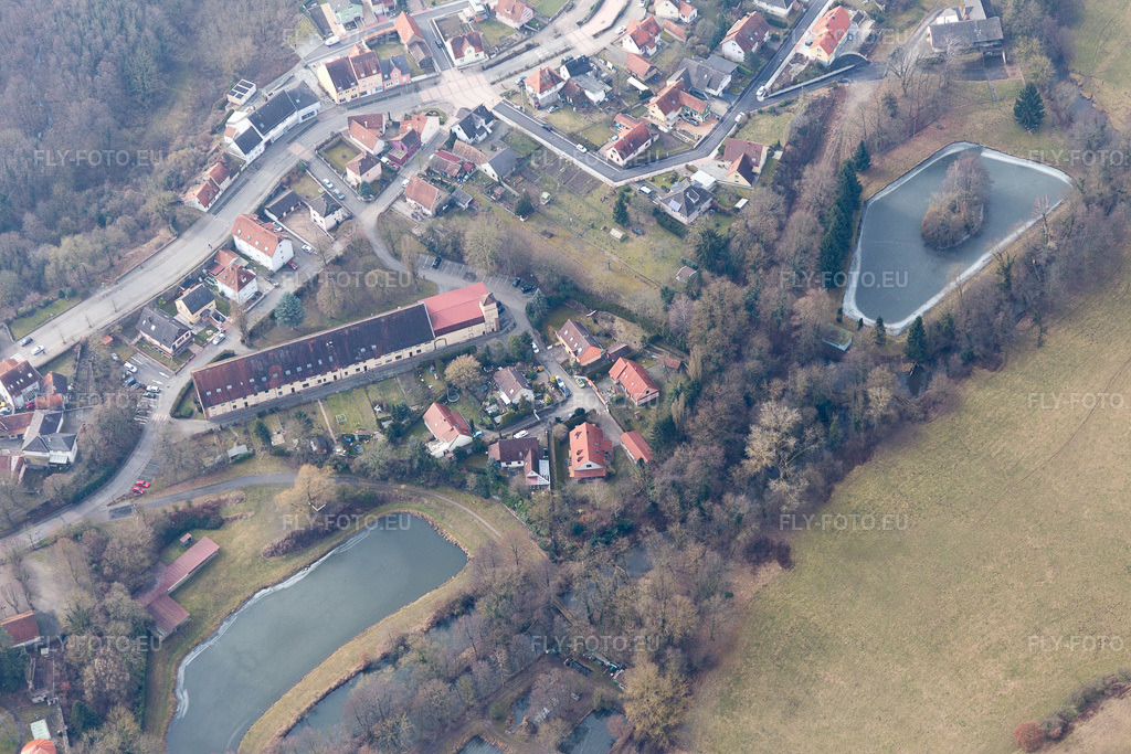 Vue aérienne: Vue de la ville à Lauterbourg dans le département Bas Rhin, France. Photo: IMG_096957.jpg prise le 19/02/2017 par Werner Riehm/FLY-FOTO.euRésolution de l'original: 5472 x 3648 px