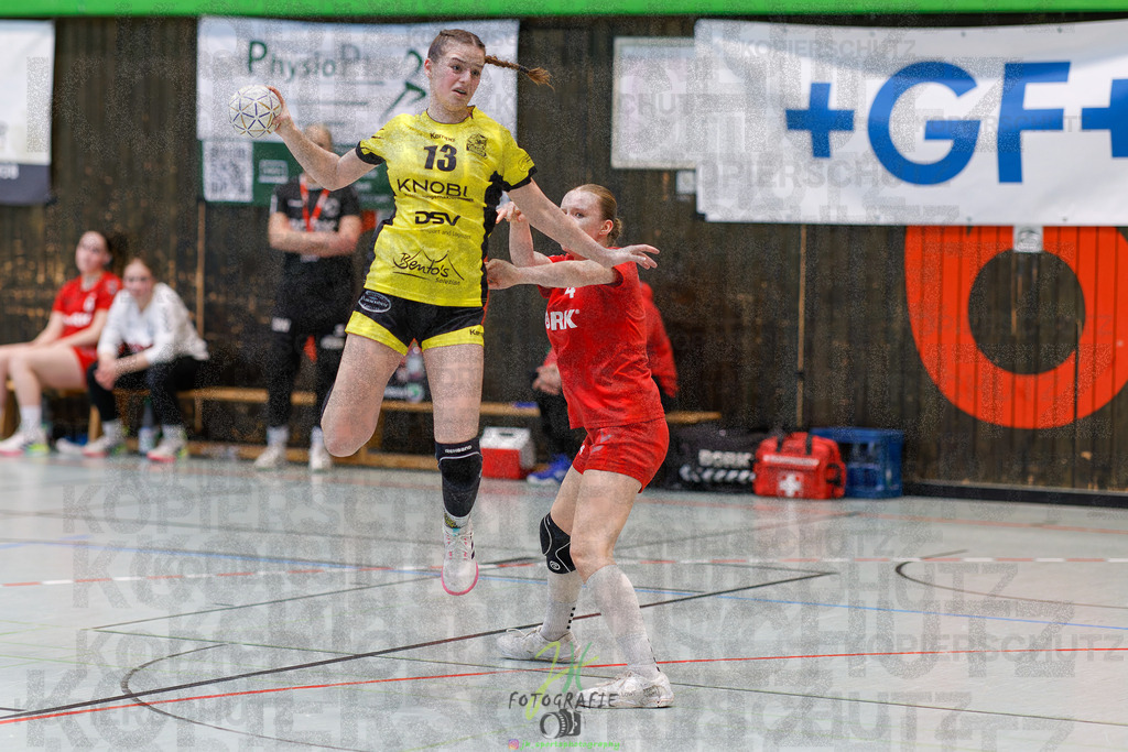 Hessenmeisterschaft wJC - Finale; HSG Kleenheim - HSG Weiterstadt/ Braunsh.Worf. | Hessenmeisterschaft wJC - Finale; HSG Kleenheim - HSG Weiterstadt/ Braunsh.Worf. am 22.03.2025 in Biedenkopf (Sporthalle Lahntalschule)Photo © 2025 - Jörg Heinrich - Realisiert mit Pictrs.com