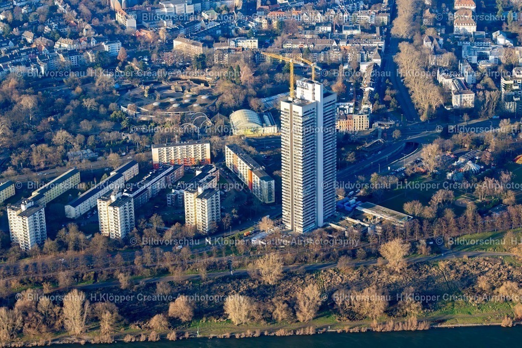 Luftbilder Köln Axa-7977 | Luftbildfotografie Umbau und Sanierung des Hochhaus- Gebäude "Colonia-Haus "in Köln im Bundesland Nordrhein-Westfalen, Deutschland - Realisiert mit Pictrs.com