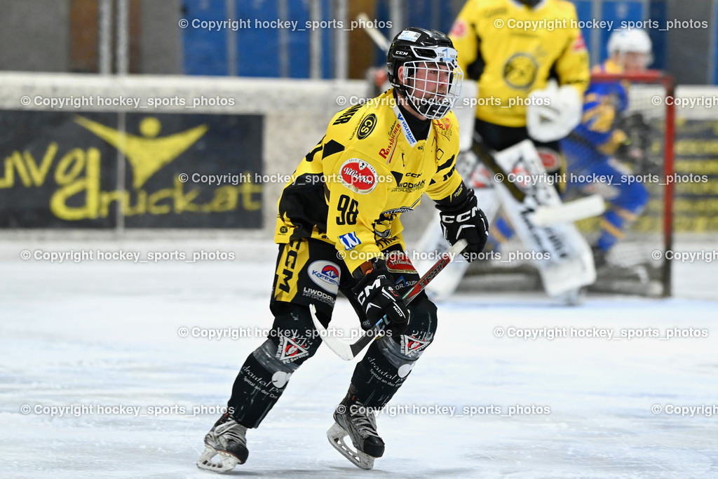 EC MET PHOTOVOLTAIK HORNETS SPITTAL vs. EHC Althofen  | #98 Thalhammer Dominic EC Hornets Spittal, EC MET PHOTOVOLTAIK HORNETS SPITTAL vs. EHC Althofen , EC MET PHOTOVOLTAIK HORNETS SPITTAL vs. EHC Althofen  am 25.01.2025 in Villach (Stadthalle Villach), Austria, (Photo by Bernd Stefan)