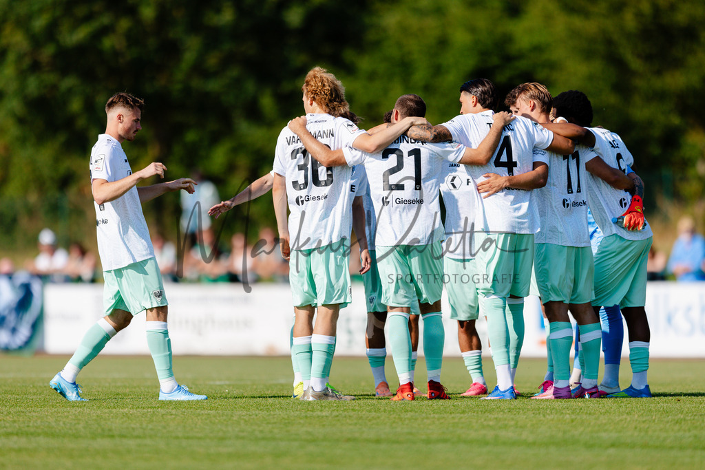 Testspiel, Saison 2026/27: SC Preußen Münster - Kickers Emden | Billerbeck, 10.07.2026: Testspiel, SC Preußen Münster gegen Kickers Emden auf der Anlage des DJK Billerbeck in Billerbeck. Foto: sportfotografie.ms | Markus Paletta - Realisiert mit Pictrs.com