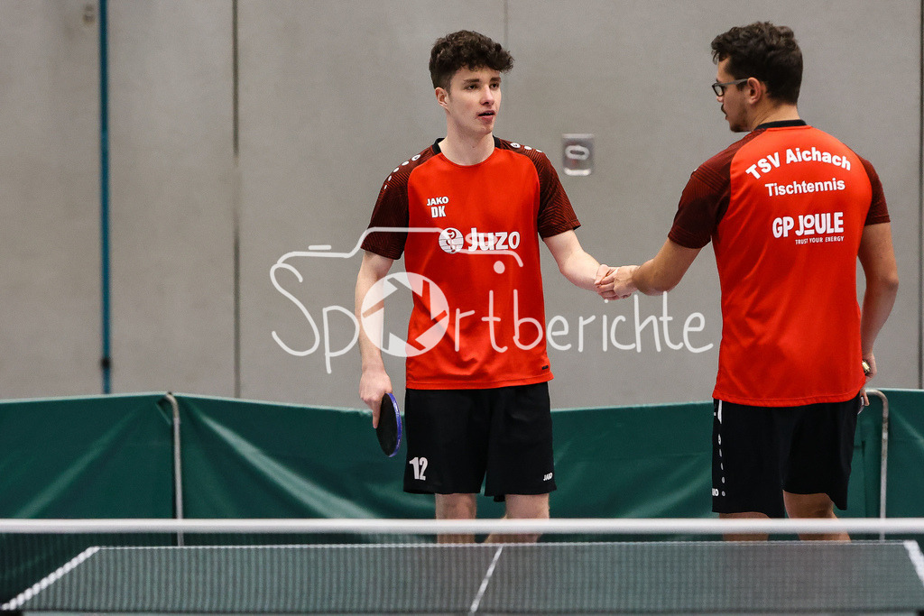 TSV 1868 Aichach - TTC Langweid | Daniel KONRAD (TSV); Maximilian KISTLER (TSV)
