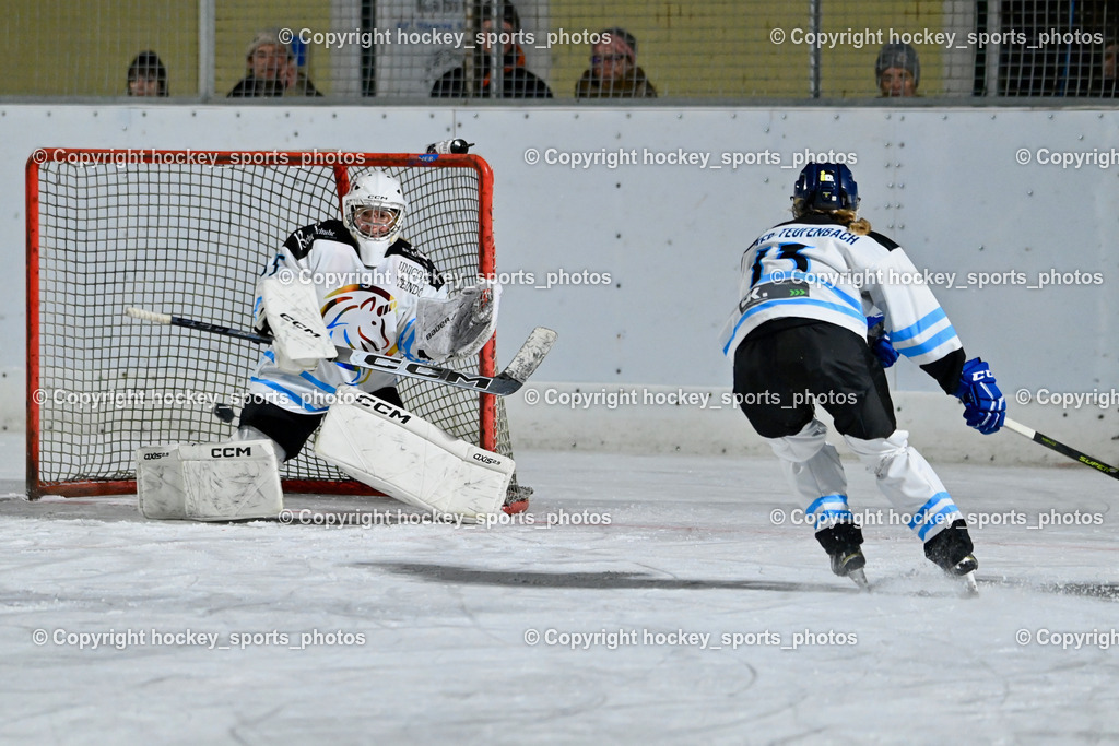 Wildcats Paternion vs. Unicorns Steindorf | #35 Winkler Therese UNICORNS STEINDORF, #13 Fischer-Teuffenbach Signe UNICORNS STEINDORF, Wildcats Paternion vs. Unicorns Steindorf, Wildcats Paternion vs. Unicorns Steindorf am 02.01.2026 in Paternion (Eislaufplatz Paternion), Austria, (Photo by Bernd Stefan)