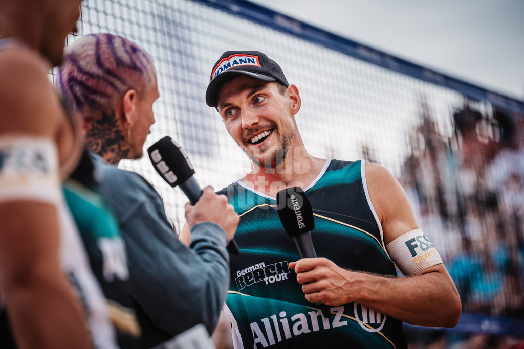 Beachvolleyball | Männer | Allianz German Beach Tour 2025 | Tourstop München | 06.07.2025 | David Poniewaz im Interview