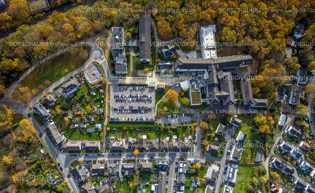 Hagen251101003 | Luftbild, Evang. Krankenhaus Hagen-Haspe und Evangelisches Altenheim und Pflegeheim Haspe, Haspe-West, Hagen, Ruhrgebiet, Nordrhein-Westfalen, Deutschland
